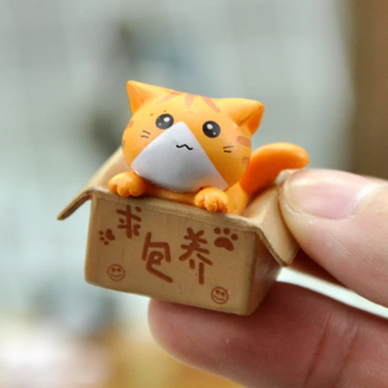 1PC Cute Mini Cat Ornament For Kids