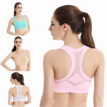 Breathable Holes Women Sport Bras Tops