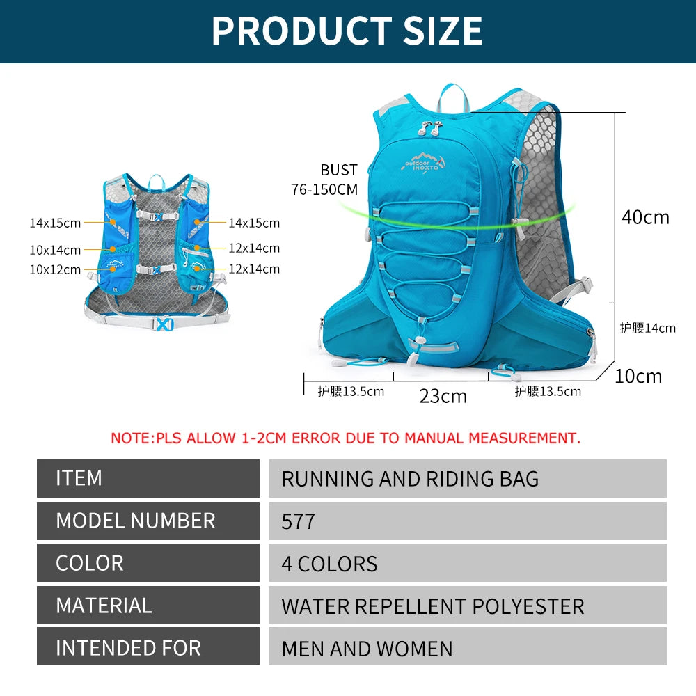 Portable waterproof bicycle backpack