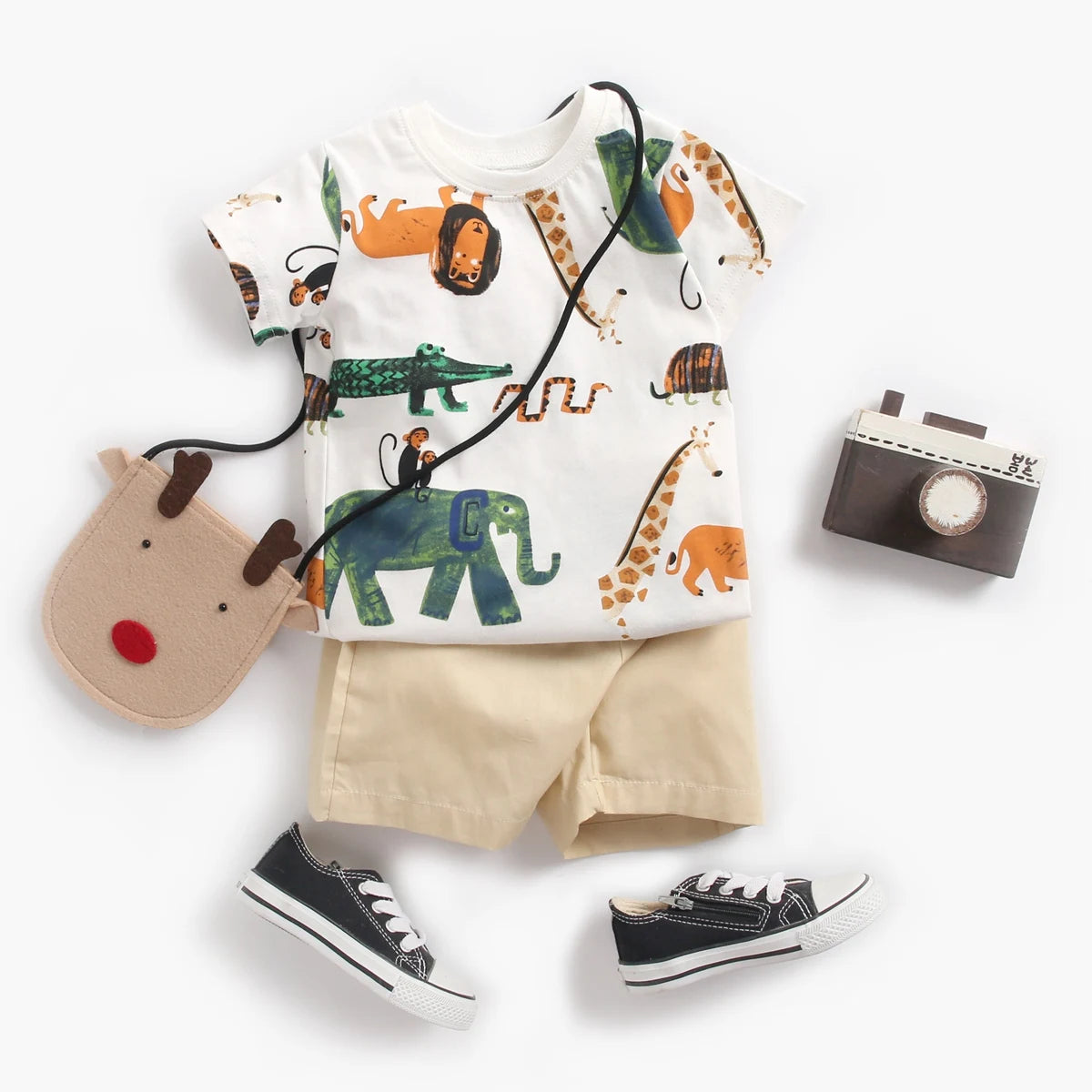 Salutes Cartoon Boys Clothing Sets