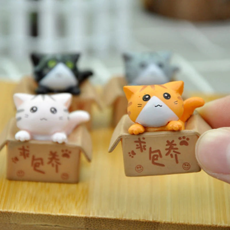 1PC Cute Mini Cat Ornament For Kids