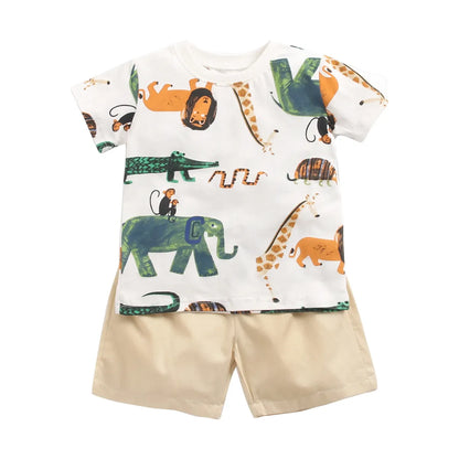 Salutes Cartoon Boys Clothing Sets