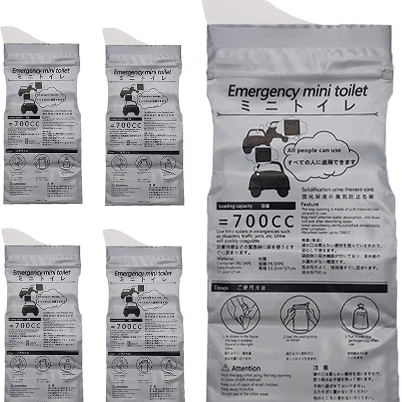 4PCS Outdoor Emergency Urinate Bags