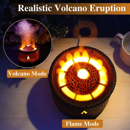 Portable Flame Oil Essential Aroma Volcanic Diffuser