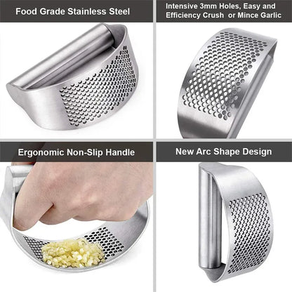 Stainless Steel Garlic Press