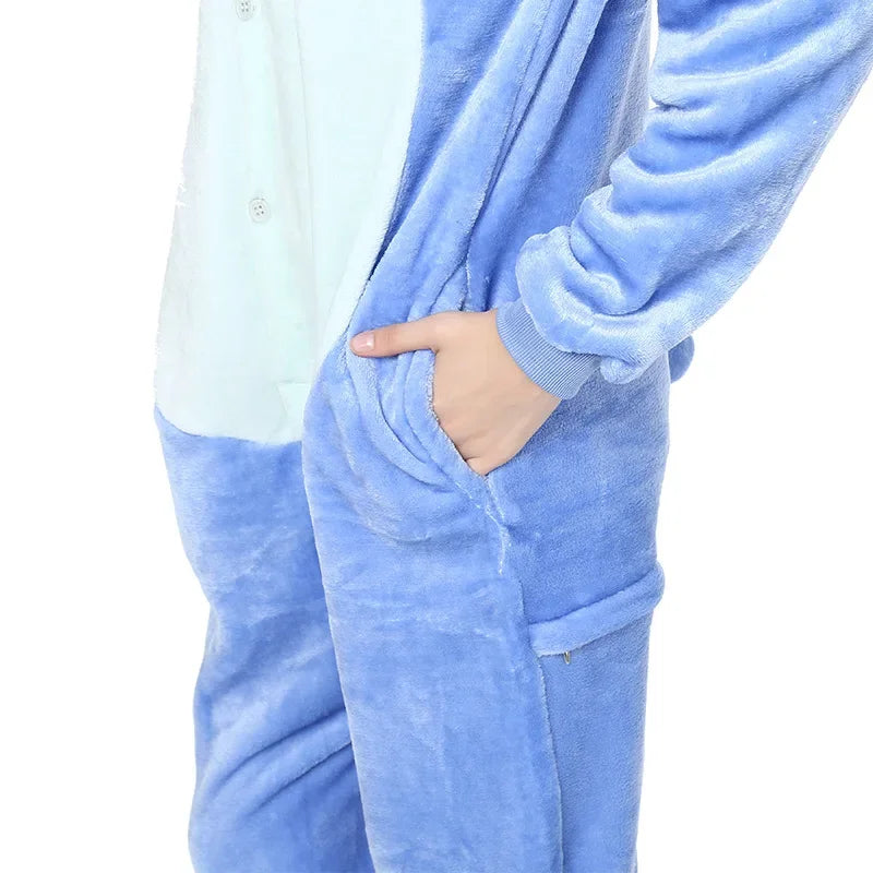 Kids Winter One-Piece Pajamas Sets