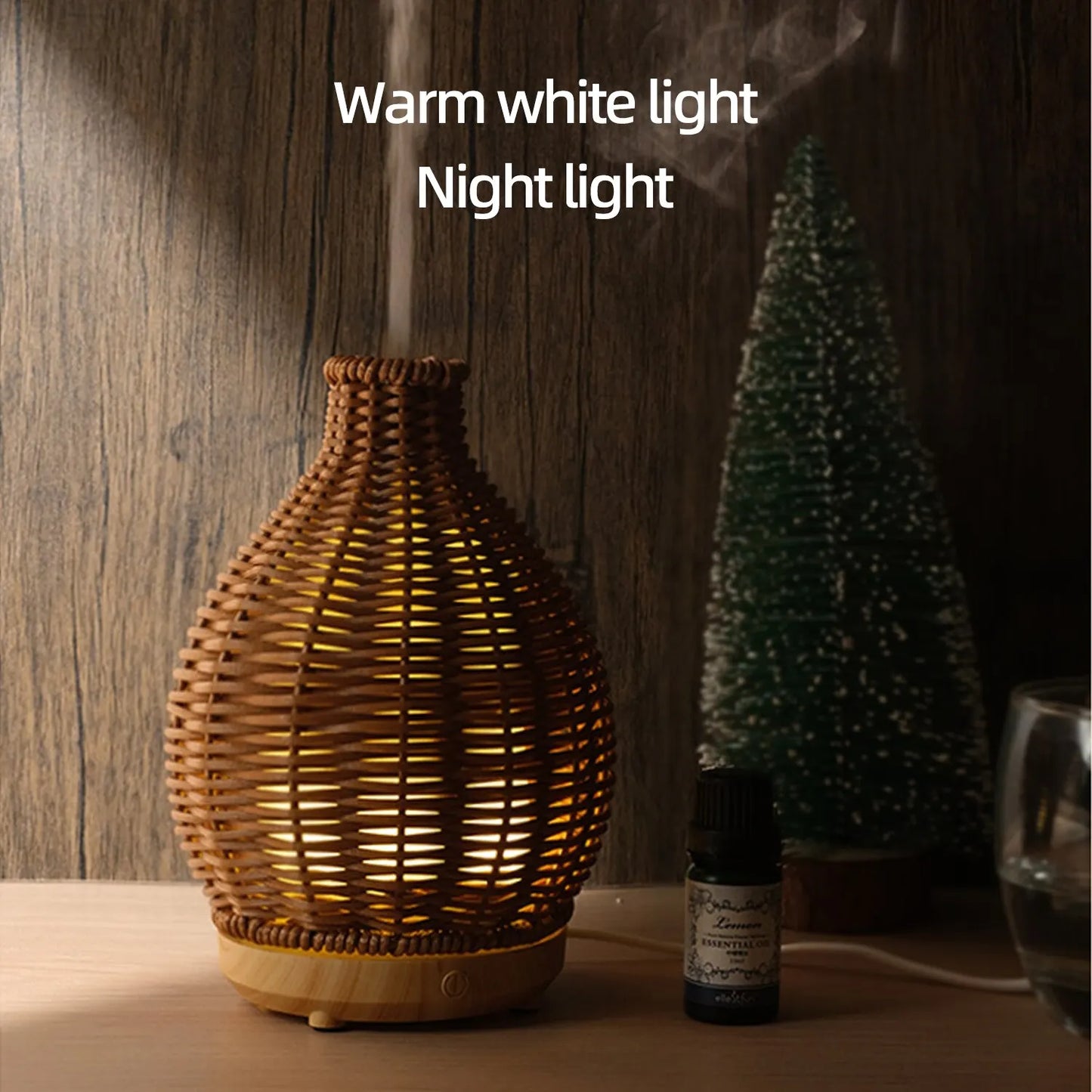 Essential Oil Diffuser Weave Wood