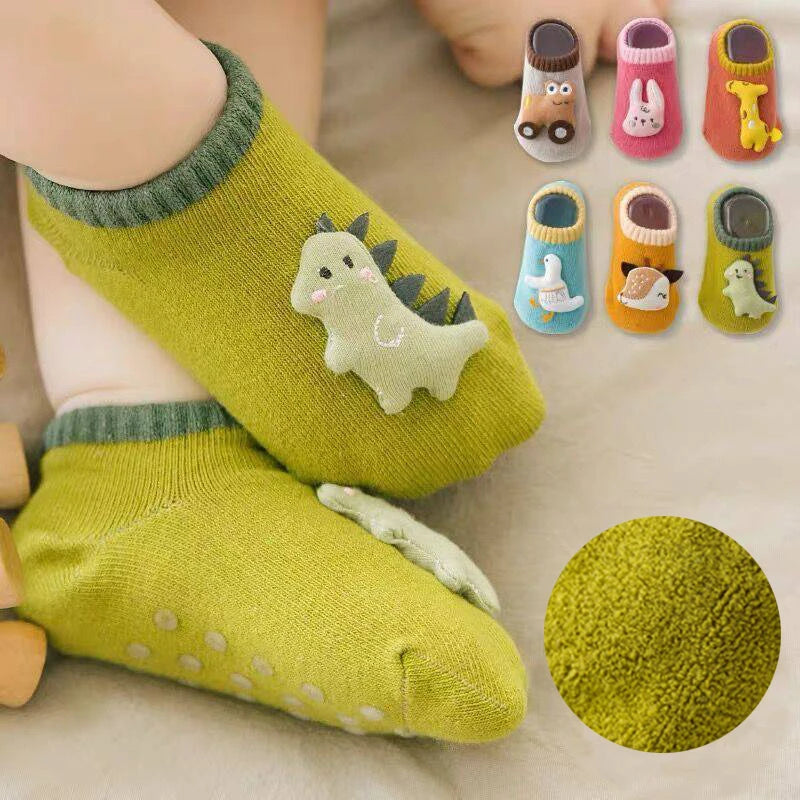 Baby Anti Slip Short Socks Cotton Animal