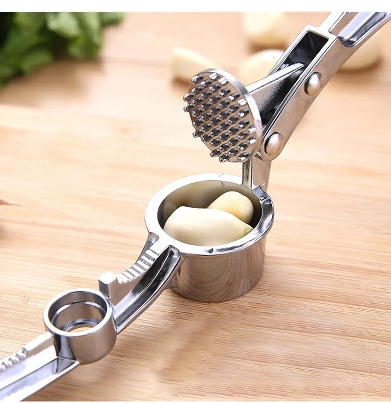 Stainless Steel Garlic Crusher Ginger