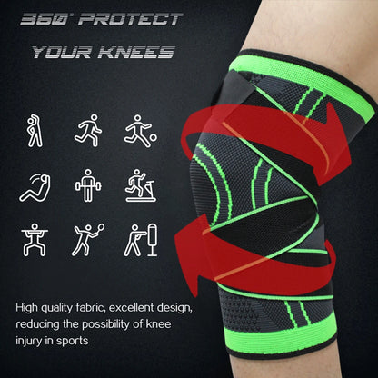 Men Pressurized Elastic Kneepad Support Bandage