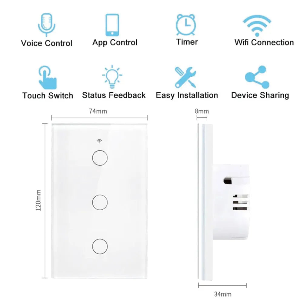 WIFI Smart Wall Touch Light Switch