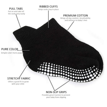 Baby Non Slip Socks 6Pack