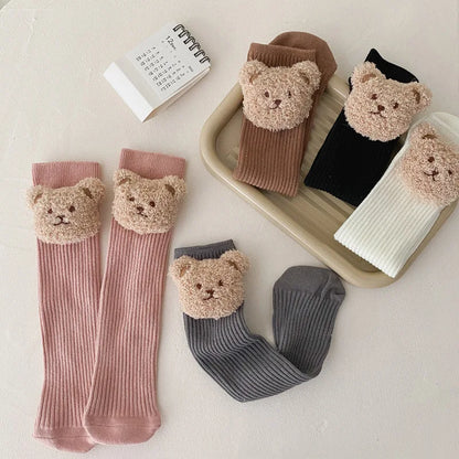 High Soft Cute Bear Children Socks