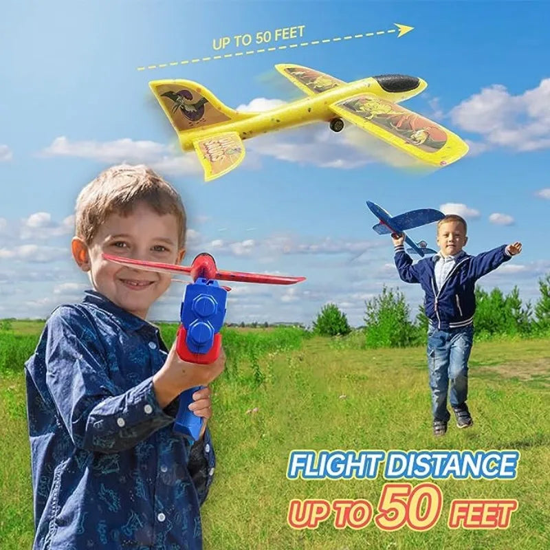 Kids Catapult Plane Toys Gun