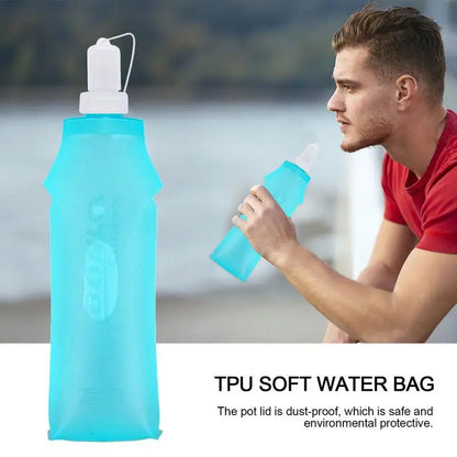 Folding Soft Flask Sport Water Bottle