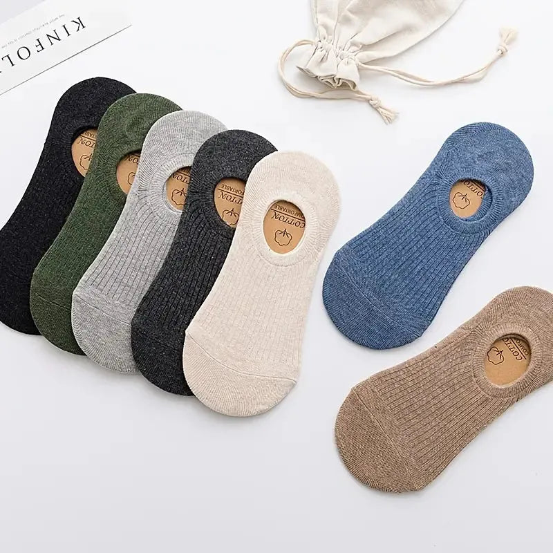 Cotton Invisible Socks Non-slip