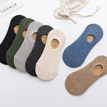 Cotton Invisible Socks Non-slip