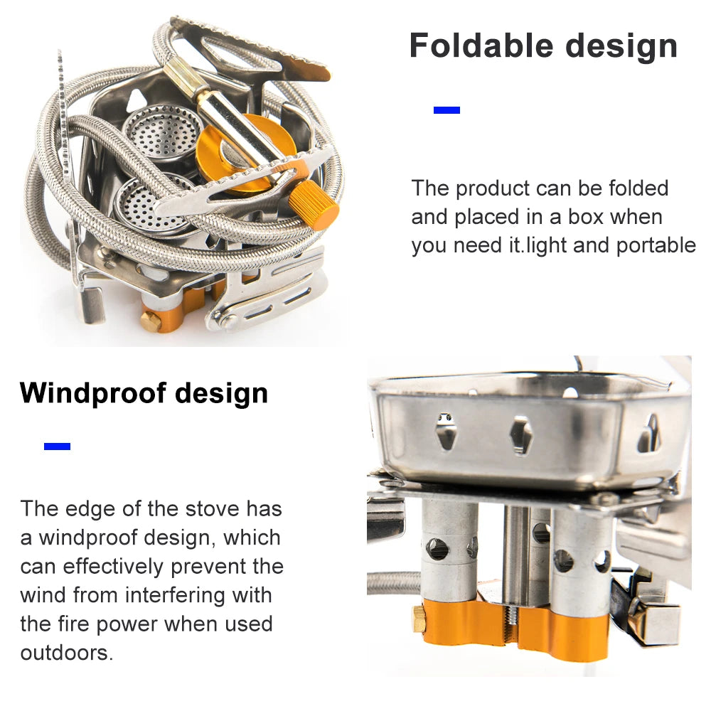 Outdoor Camping Tourist Burner Big Power Gas Stove