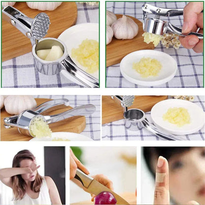 Stainless Steel Garlic Crusher Ginger