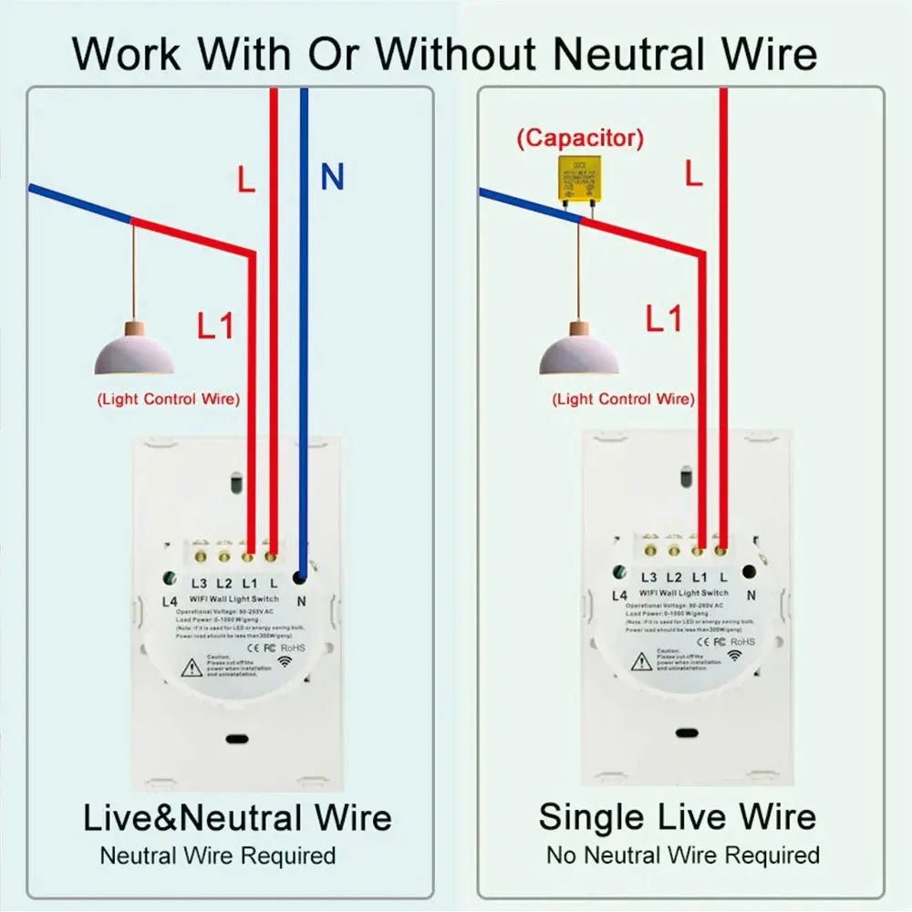 WIFI Smart Wall Touch Light Switch