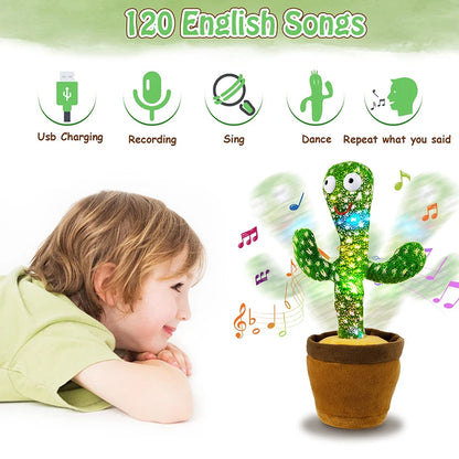 Kids Dancing Talking Cactus Toys