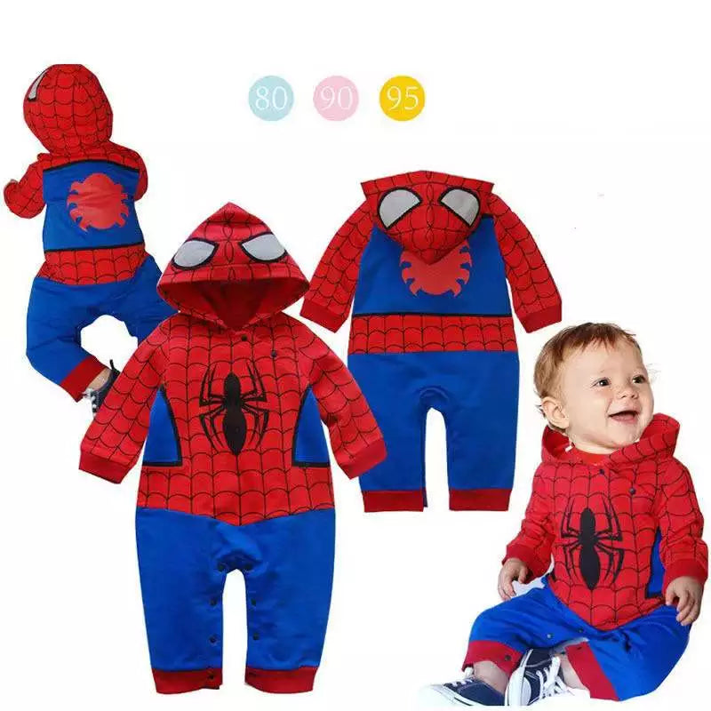 Spider Man Newborn Baby Boys Rompers