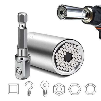 Universal Socket Wrench Head Set